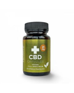 CBD Capsules 60 stuks 20mg Full spectrum Vegan