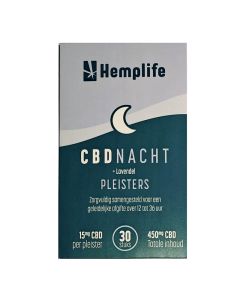 Hemplife CBD Nacht Pleisters 15 mg 30 stuks