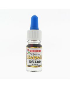 CBD Golyoli 10% met MCT kokos olie in een flesje van 5ml