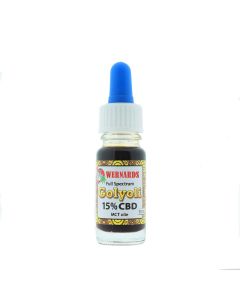 CBD Golyoli 15% met MCT kokos olie in een flesje van 10ml