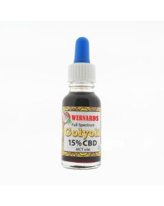 CBD Golyoli 15% met MCT kokos olie in een flesje van 20ml