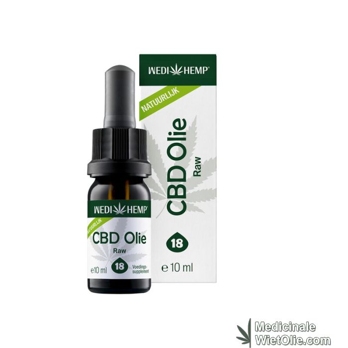 Tørke tub Thorns CBD Olie Raw 18% Naturel van WediHemp