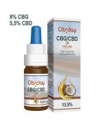 CBG Olie 8% Naturel 5,5% CBD 10ml Cibiday - overzicht